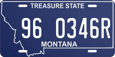 MT license plate 960346R