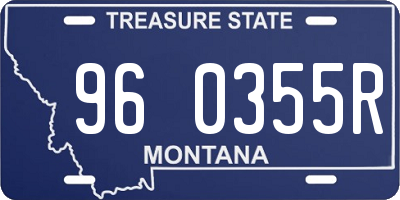 MT license plate 960355R