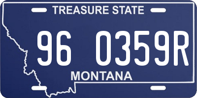 MT license plate 960359R