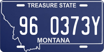 MT license plate 960373Y