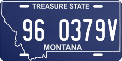 MT license plate 960379V