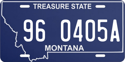 MT license plate 960405A