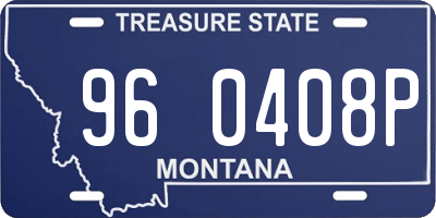 MT license plate 960408P