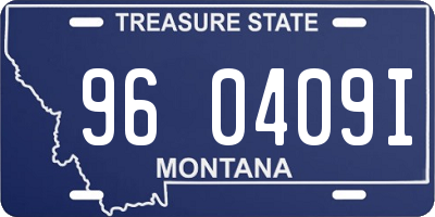 MT license plate 960409I