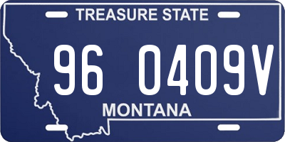 MT license plate 960409V