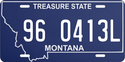 MT license plate 960413L