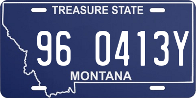 MT license plate 960413Y