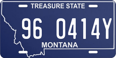 MT license plate 960414Y