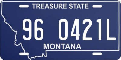 MT license plate 960421L