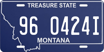 MT license plate 960424I
