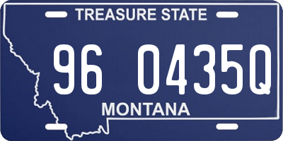 MT license plate 960435Q