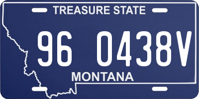MT license plate 960438V