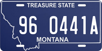 MT license plate 960441A