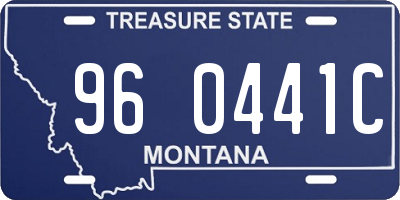 MT license plate 960441C