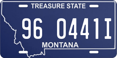 MT license plate 960441I