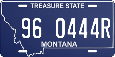MT license plate 960444R
