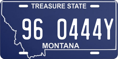 MT license plate 960444Y