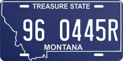 MT license plate 960445R