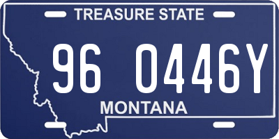 MT license plate 960446Y