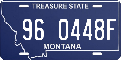 MT license plate 960448F