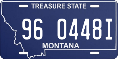 MT license plate 960448I