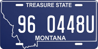 MT license plate 960448U