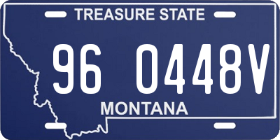 MT license plate 960448V