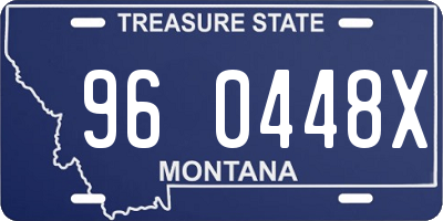 MT license plate 960448X