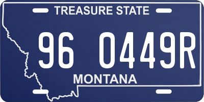 MT license plate 960449R