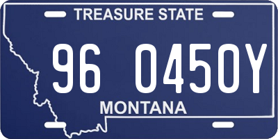 MT license plate 960450Y