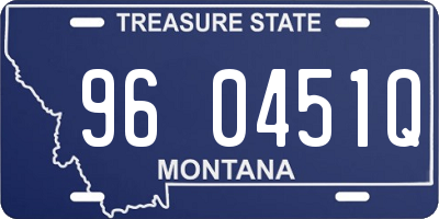 MT license plate 960451Q