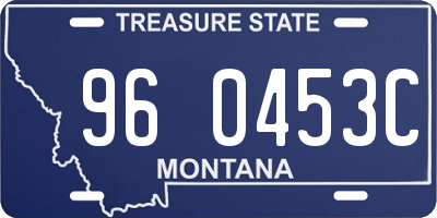MT license plate 960453C