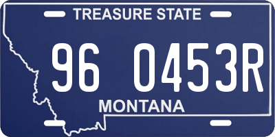 MT license plate 960453R