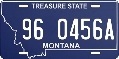 MT license plate 960456A