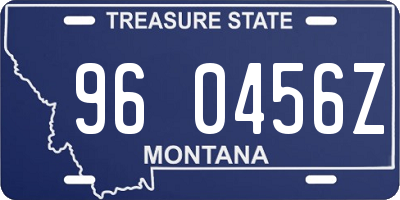 MT license plate 960456Z