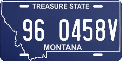 MT license plate 960458V