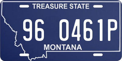 MT license plate 960461P