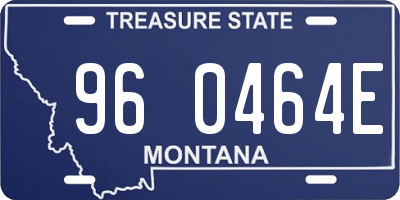 MT license plate 960464E