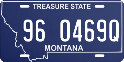 MT license plate 960469Q