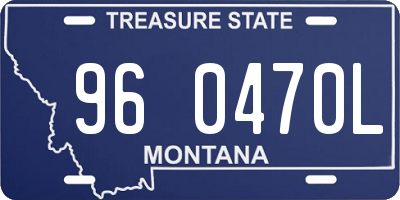MT license plate 960470L