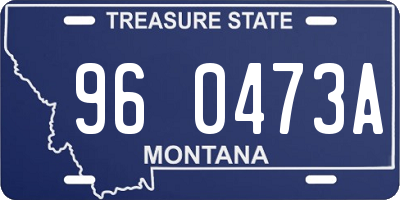 MT license plate 960473A