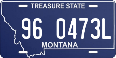 MT license plate 960473L