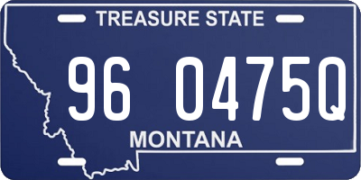 MT license plate 960475Q