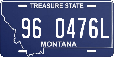 MT license plate 960476L