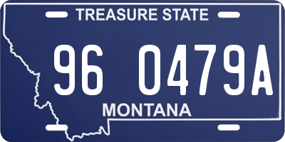 MT license plate 960479A