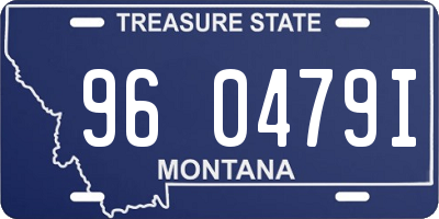 MT license plate 960479I