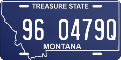 MT license plate 960479Q