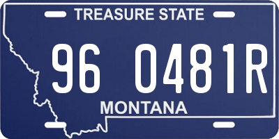 MT license plate 960481R