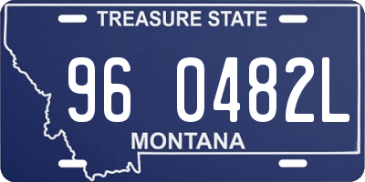 MT license plate 960482L