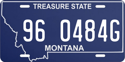 MT license plate 960484G